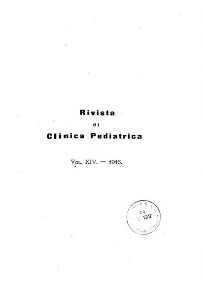 Rivista di clinica pediatrica