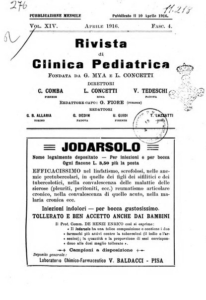 Rivista di clinica pediatrica