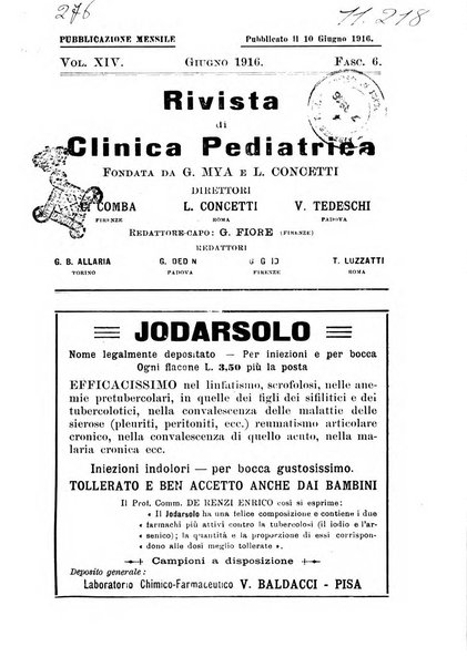 Rivista di clinica pediatrica