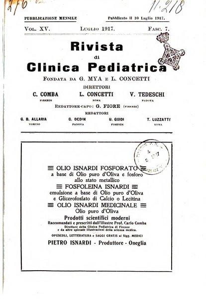 Rivista di clinica pediatrica