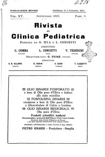 Rivista di clinica pediatrica