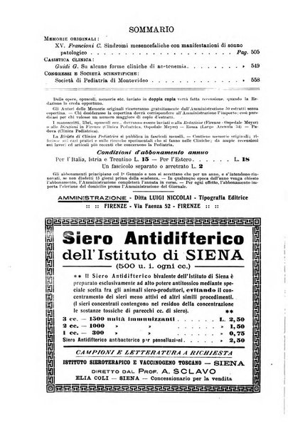 Rivista di clinica pediatrica