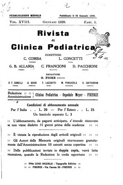 Rivista di clinica pediatrica