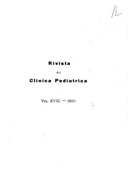 Rivista di clinica pediatrica