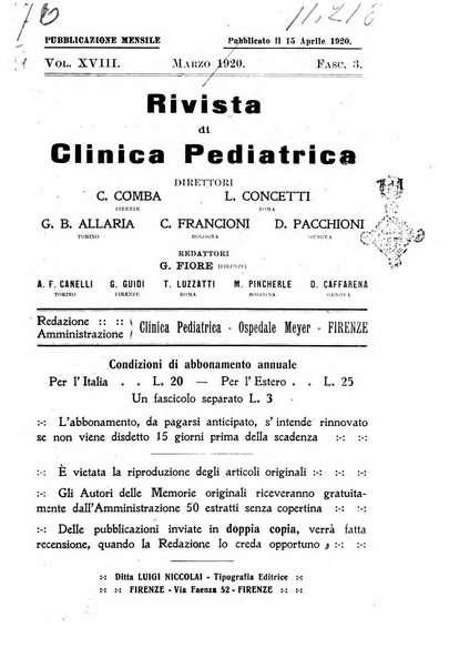 Rivista di clinica pediatrica