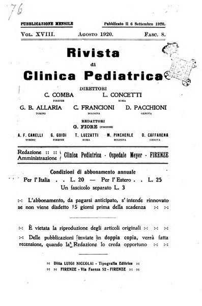 Rivista di clinica pediatrica