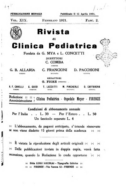 Rivista di clinica pediatrica