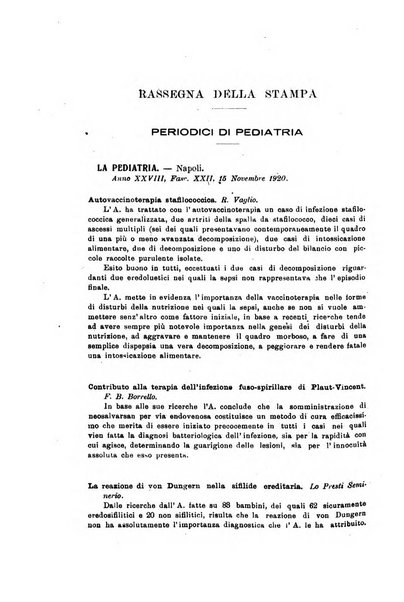 Rivista di clinica pediatrica