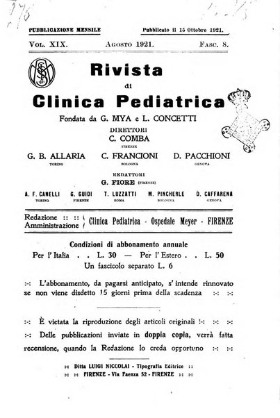 Rivista di clinica pediatrica