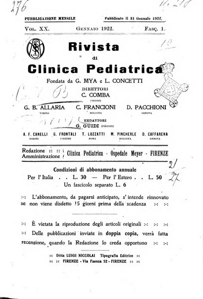 Rivista di clinica pediatrica