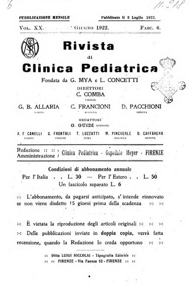 Rivista di clinica pediatrica