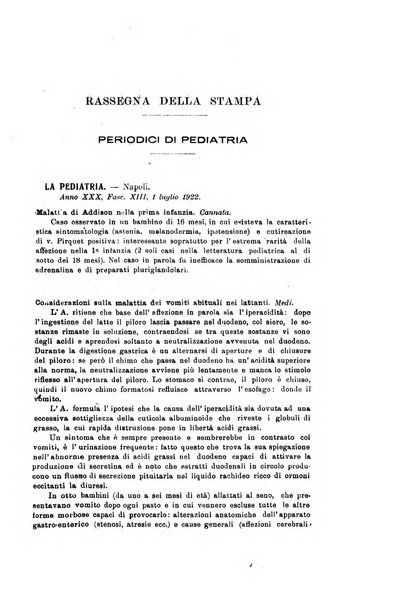 Rivista di clinica pediatrica