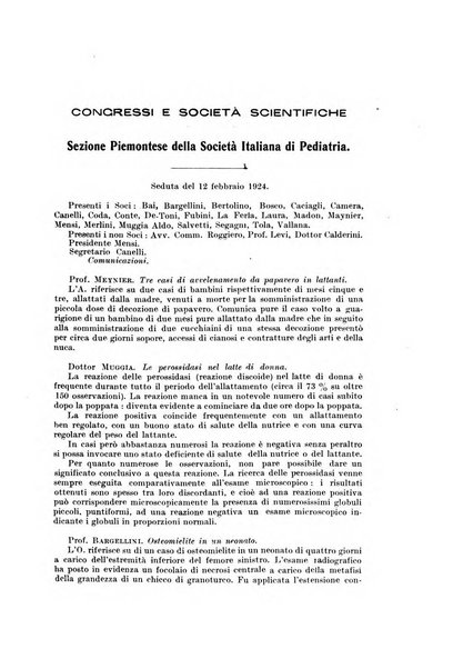 Rivista di clinica pediatrica