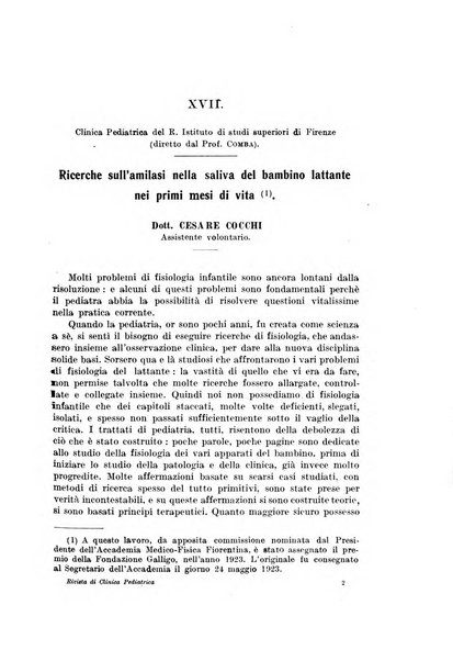 Rivista di clinica pediatrica