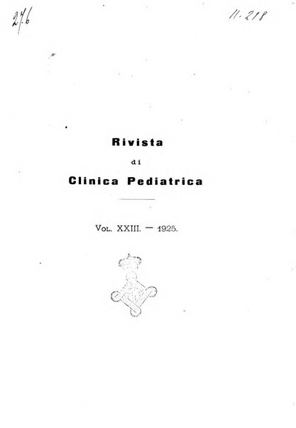 Rivista di clinica pediatrica