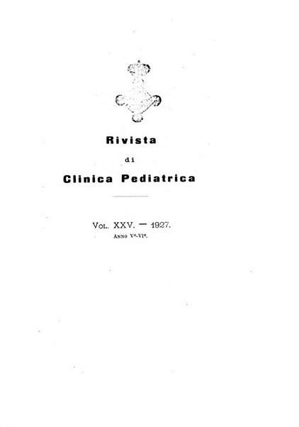 Rivista di clinica pediatrica