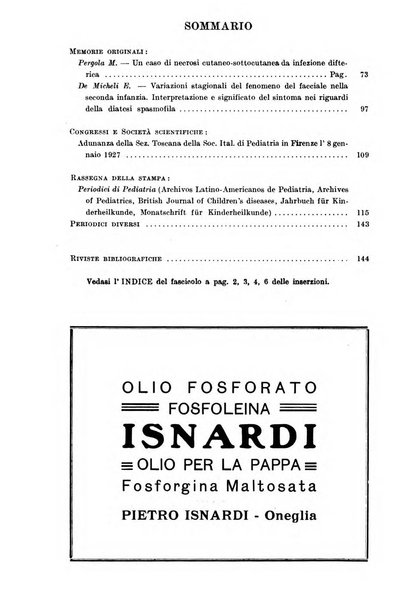 Rivista di clinica pediatrica