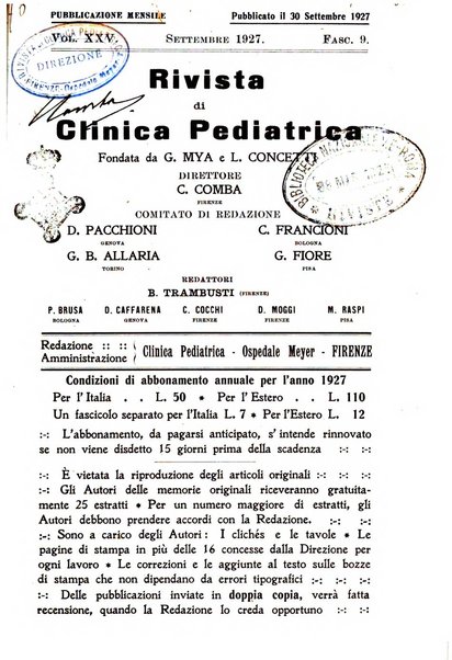 Rivista di clinica pediatrica