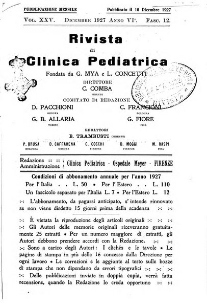 Rivista di clinica pediatrica