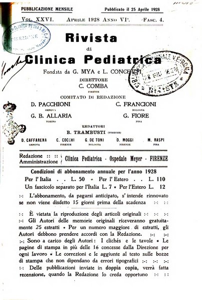 Rivista di clinica pediatrica