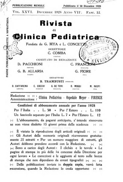 Rivista di clinica pediatrica