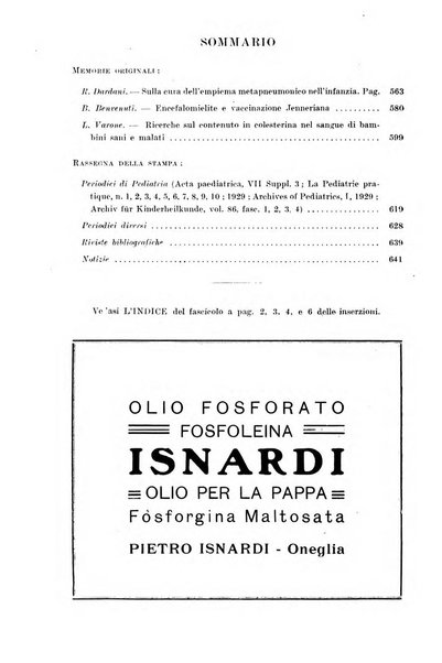 Rivista di clinica pediatrica