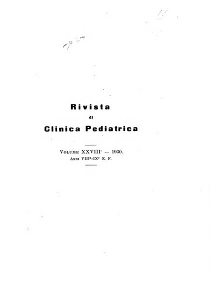 Rivista di clinica pediatrica