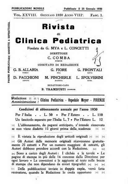 Rivista di clinica pediatrica