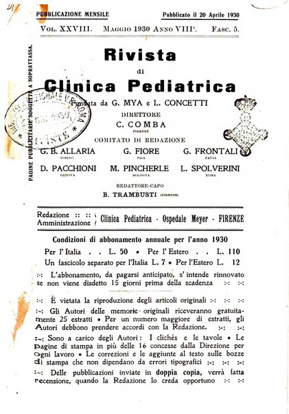 Rivista di clinica pediatrica