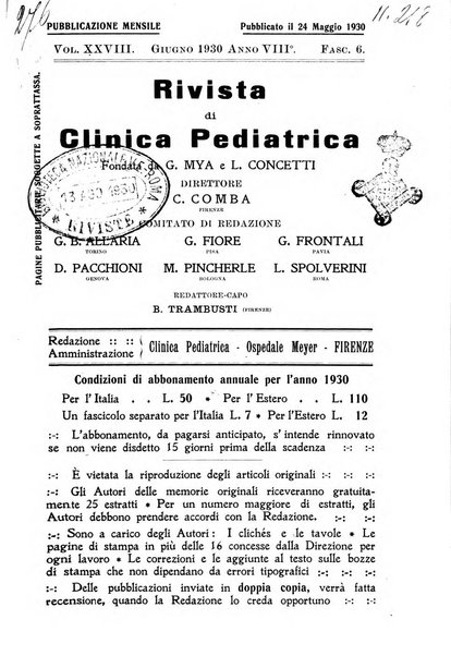 Rivista di clinica pediatrica