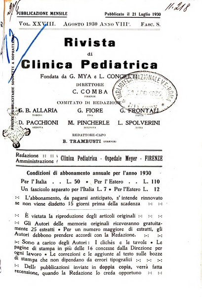 Rivista di clinica pediatrica