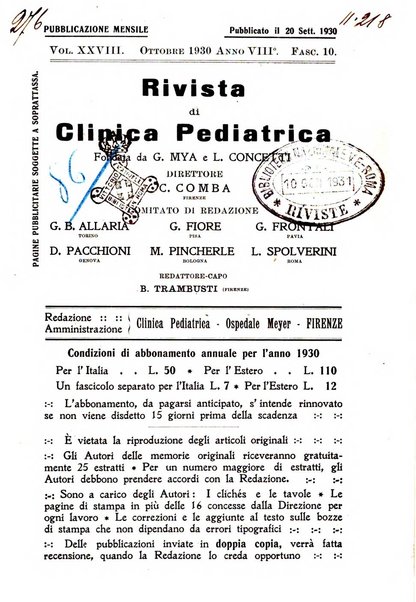 Rivista di clinica pediatrica