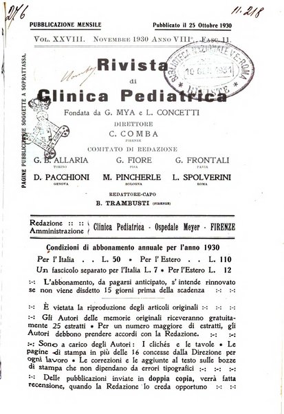 Rivista di clinica pediatrica