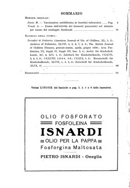 Rivista di clinica pediatrica