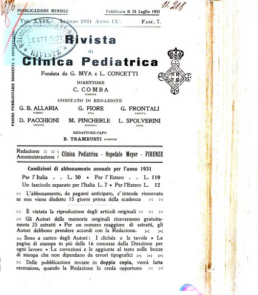 Rivista di clinica pediatrica