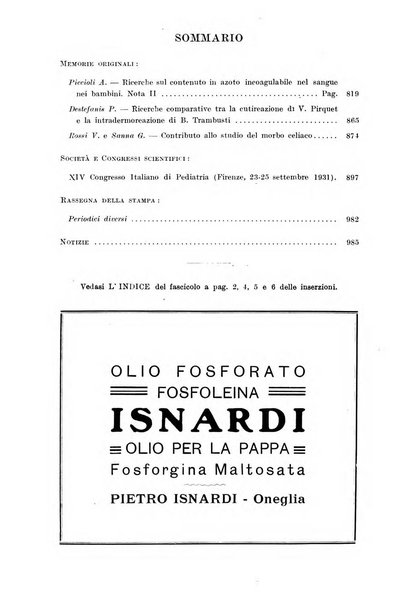 Rivista di clinica pediatrica