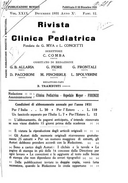 Rivista di clinica pediatrica