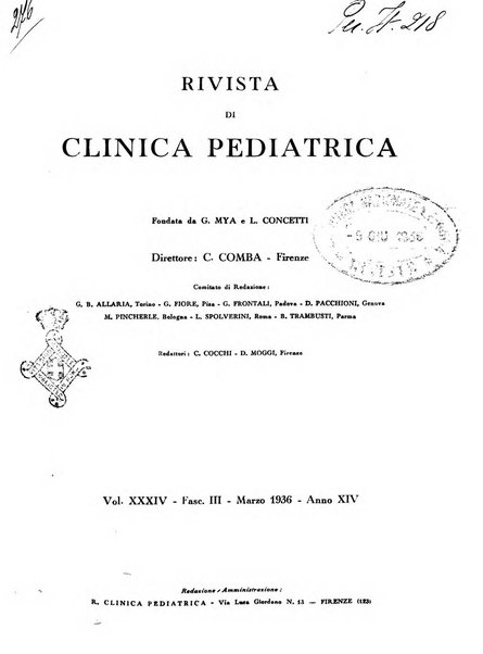 Rivista di clinica pediatrica