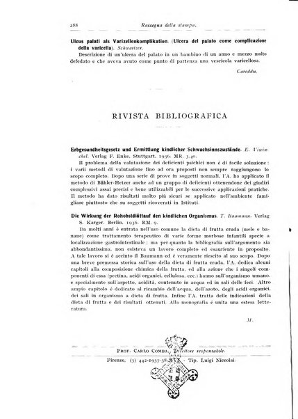 Rivista di clinica pediatrica