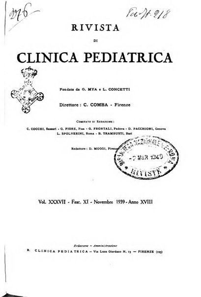 Rivista di clinica pediatrica