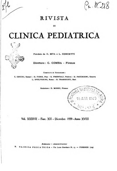 Rivista di clinica pediatrica