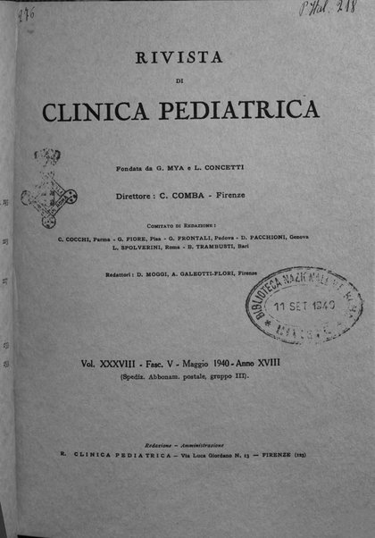 Rivista di clinica pediatrica