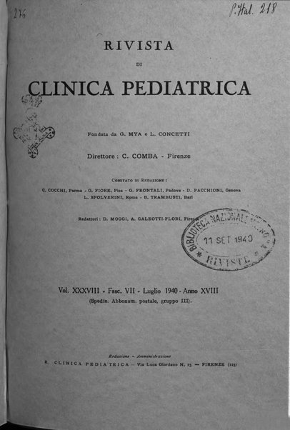 Rivista di clinica pediatrica