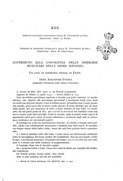 Rivista di clinica pediatrica