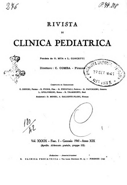 Rivista di clinica pediatrica