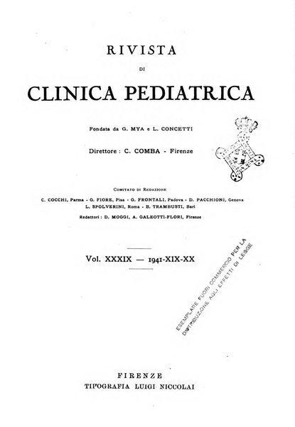 Rivista di clinica pediatrica