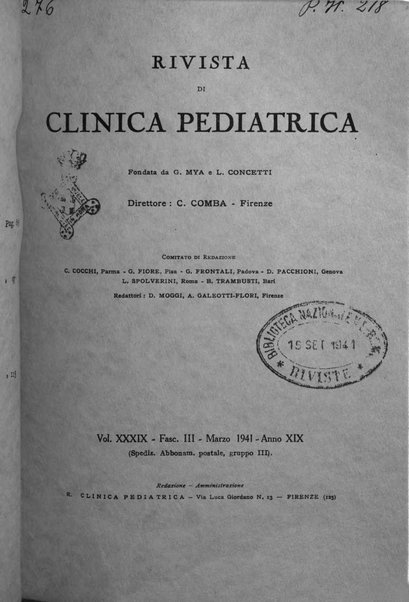 Rivista di clinica pediatrica