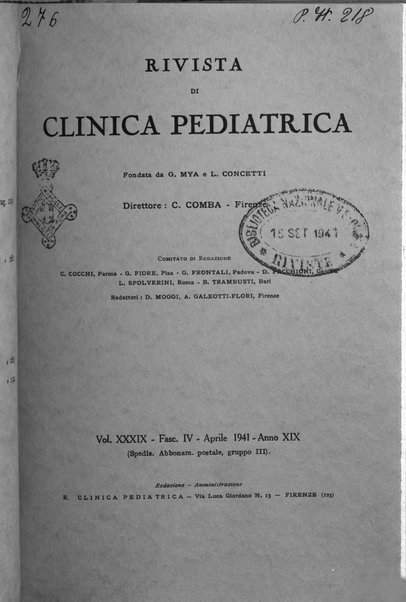 Rivista di clinica pediatrica