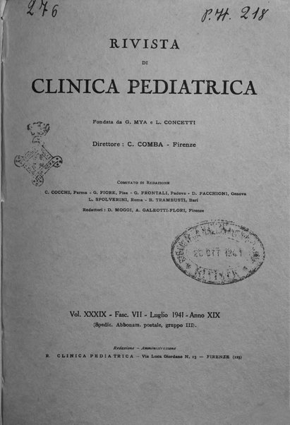 Rivista di clinica pediatrica