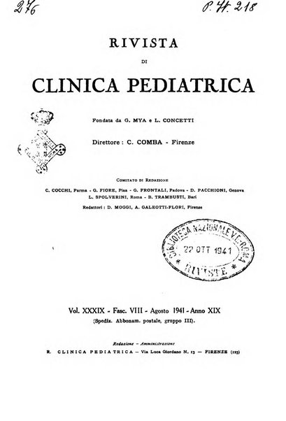 Rivista di clinica pediatrica